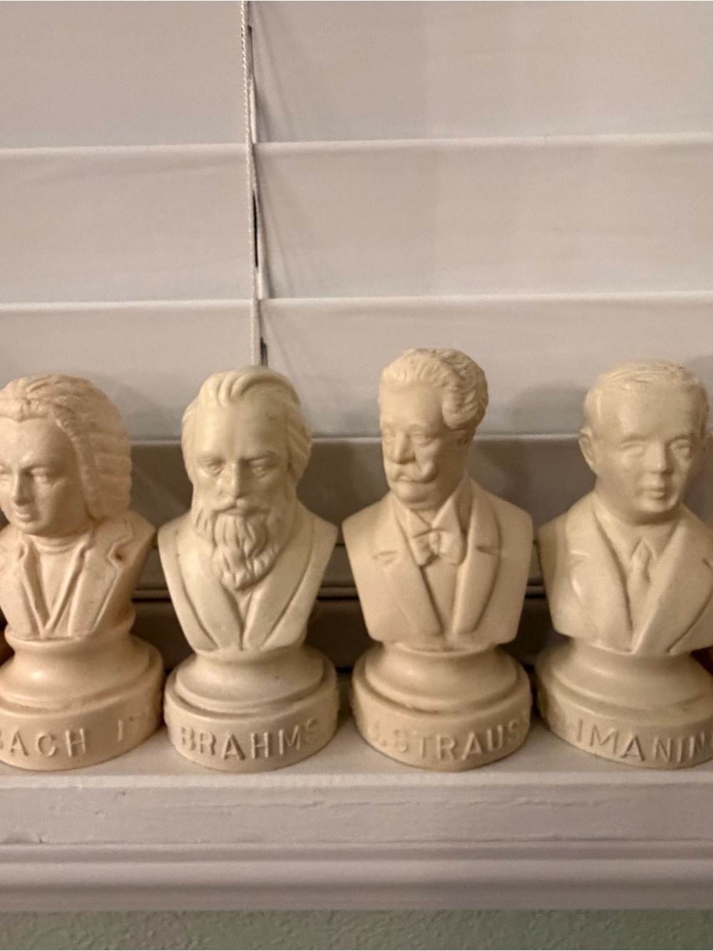 Vintage Halbe Classical Composer Bust Set – Musician Statues | Mozart, etc. - Picture 5 of 6